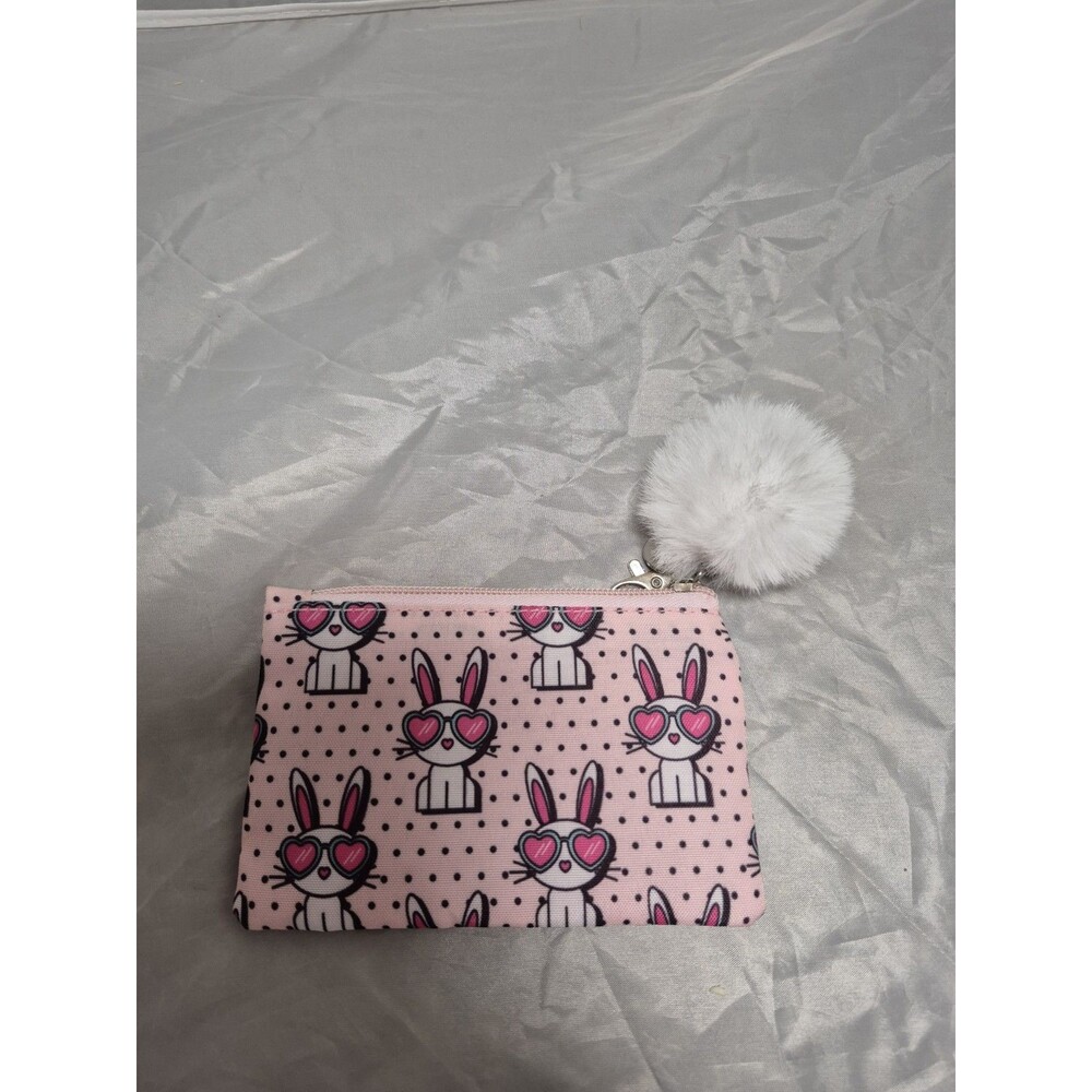 Yoobi Bunny With Sunglasses And Pom Pom Coin Purse